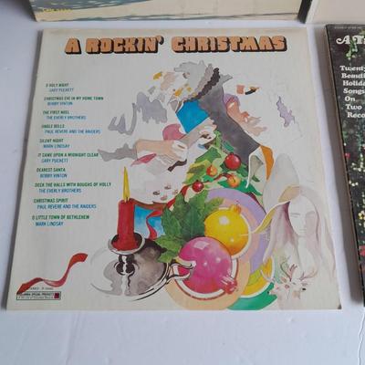 Christmas with Chet Adkins, The Letterman, Rockin' Christmas and Earnie Ford 12" LP Vinyl Record Christmas Albums
