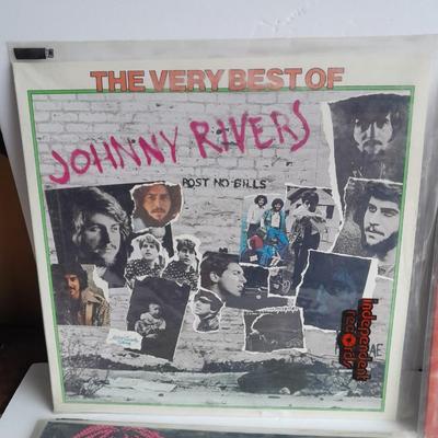 Johnny Rivers, Patti Page, The Rascals, and Henry Mancini 12" LP Vinyl Record Albums