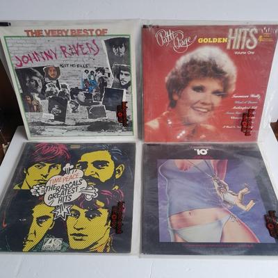 Johnny Rivers, Patti Page, The Rascals, and Henry Mancini 12" LP Vinyl Record Albums