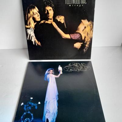 Fleetwood Mac Mirage and Stevie Nicks Bella Donna 12" LP Vinyl Record Albums In great condition!