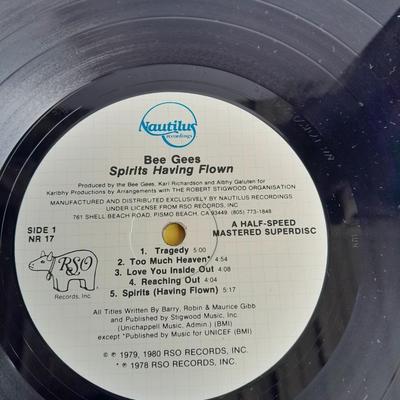 The Bee Gee's and Commodores 12" LP Vinyl Record Albums In great condition!