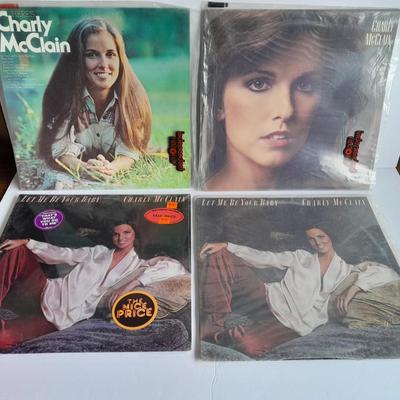 Four Charly McCain 12" LP Vinyl Record Albums In great condition!