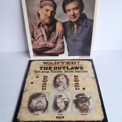 Willie Neson & Ray Price, The Outlaw's 12" LP Vinyl Record Albums In great condition!