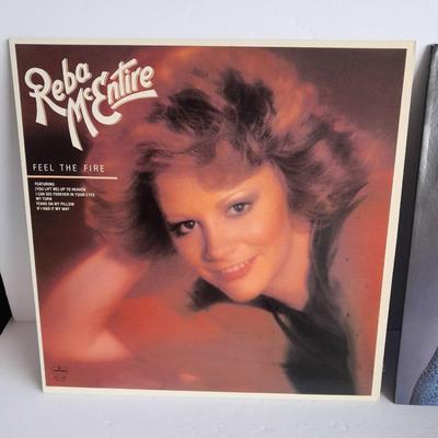 Three Reba McIntire 12" LP Vinyl Record Albums In great condition!