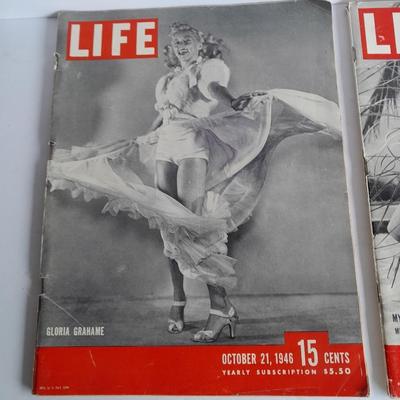 1946 Gloria Grahame LIFE Magazine and Mystery Flight 1950 LIFE Magazine