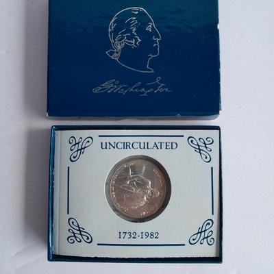 1981 & 1982 George Washington Commemorative Proof Silver Half Dollar sets