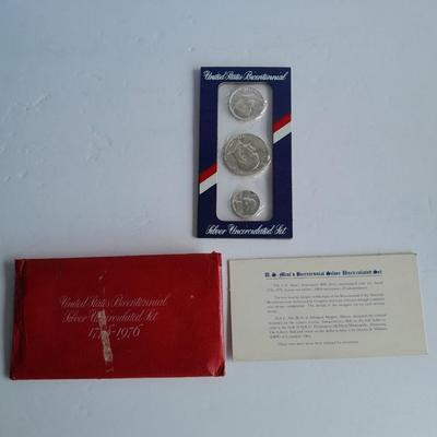 United States Bicentennial Silver Uncirculated 1776 - 1976 Set of Coins