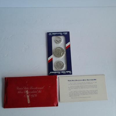 United States Bicentennial Silver Uncirculated 1776 - 1976 Set of Coins