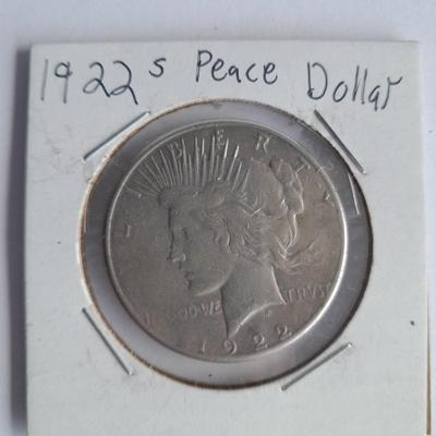 1922 S Peace Dollar