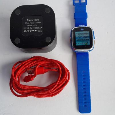 Working V Tech Kidizoom smart watch and Magic Team White noise machine
