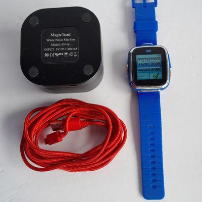 Working V Tech Kidizoom smart watch and Magic Team White noise machine