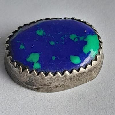 Sterling Silver .925 Men's ring, pendant .925 marked and small set gemstone .925 marked.