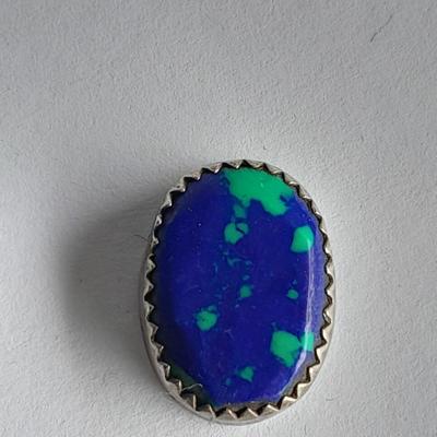 Sterling Silver .925 Men's ring, pendant .925 marked and small set gemstone .925 marked.