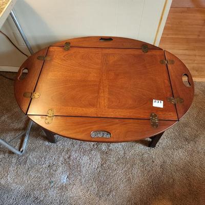 Vintage Solid wood Bulter Coffee Table 30x21  or 40x31