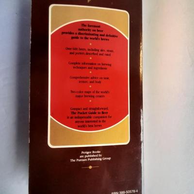 Michael Jackson Pocket Guide to Beer with Adolph Coors Twist cap hat pin