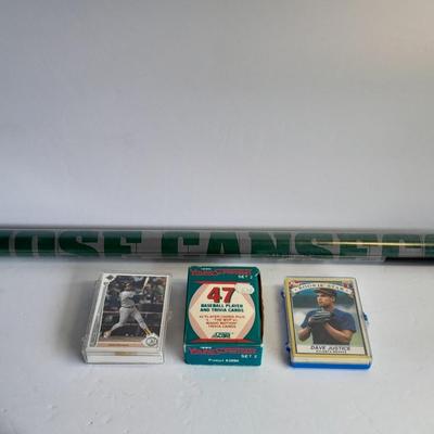 Baseball Trading Cards and Jose Canseco Sports poster