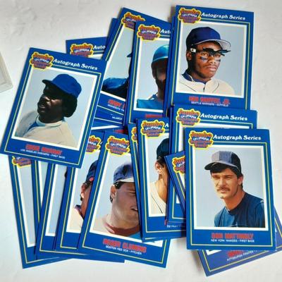 Three Bo Jackson sports posters and Baseball trading cards