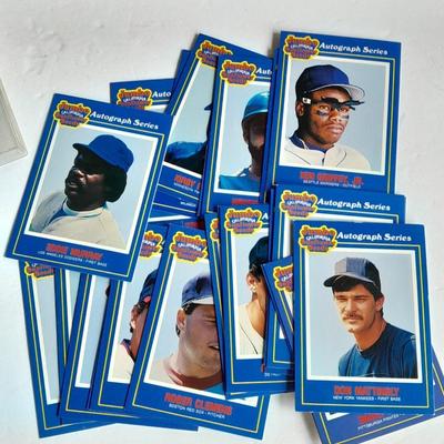 Three Bo Jackson sports posters and Baseball trading cards