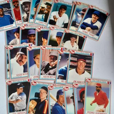 Baseball Poster Colorado Rockies, and two boxes of Baseball Sports cards