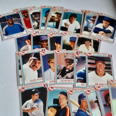 Baseball Poster Colorado Rockies, and two boxes of Baseball Sports cards
