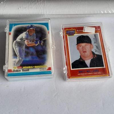 Colorado Rockies poster with two small boxes of Baseball trading cards