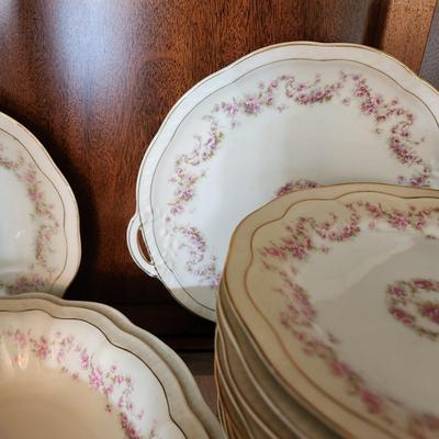Massive Collection of Z.S.& Co. Bavaria Orleans Pink & White