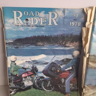 Vintage Collectible 70's Road Rider magazines, 1956 Cycle Magazine, and 1955 American Motorcycle Magazine