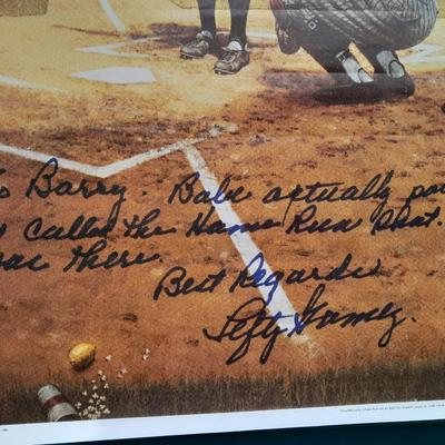 BASEBALL POSTERS Rockies "Bringin' Heat" HAND SIGNED AND NUMBERED and To Barry from Lefty