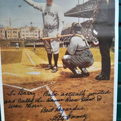 BASEBALL POSTERS Rockies "Bringin' Heat" HAND SIGNED AND NUMBERED and To Barry from Lefty