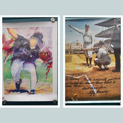 BASEBALL POSTERS Rockies "Bringin' Heat" HAND SIGNED AND NUMBERED and To Barry from Lefty