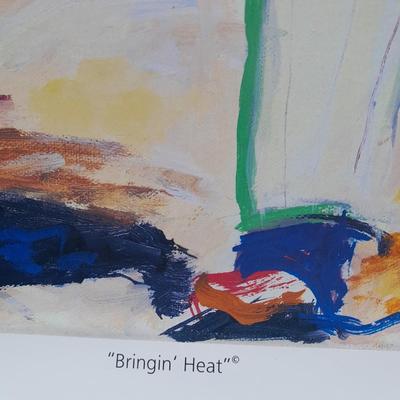 BASEBALL POSTERS Rockies "Bringin' Heat" HAND SIGNED AND NUMBERED and To Barry from Lefty