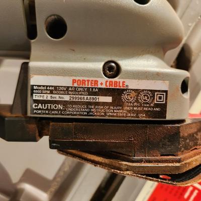 Porter Cable USA 444 Profile Sander Kit Detail Molding Set w Case Tested