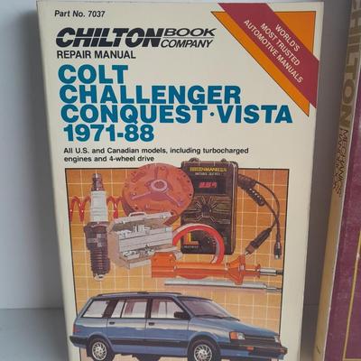 Chilton Automobile Books, 1971-1988 Coltt, Challenger, Conquest -Vista, and Chilton Mechanics Handbook