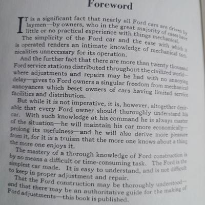 1978 Ford Thunderbird manual, Bob's Antique Auto parts book, Antique Ford Manual and sports cars cards