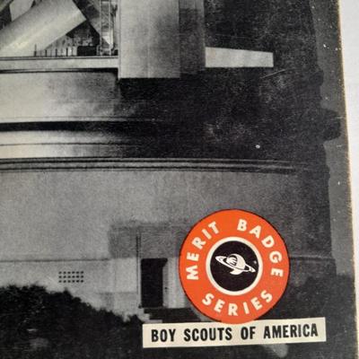 Boy Scouts / Cub scouts of America vest, canteen, and books