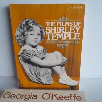 Artist Books, Films of Shirley Temple, Georgia O'Keeffe, Picaso, and elements of Art