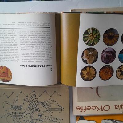 Artist Books, Films of Shirley Temple, Georgia O'Keeffe, Picaso, and elements of Art