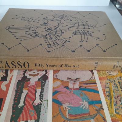 Artist Books, Films of Shirley Temple, Georgia O'Keeffe, Picaso, and elements of Art