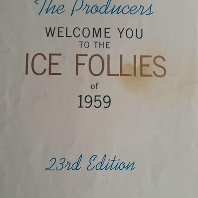 Vintage Swimsuit dropping pen, seduction book, and 1959 Ice Follies program booklet
