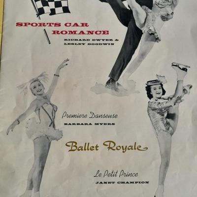 Vintage Swimsuit dropping pen, seduction book, and 1959 Ice Follies program booklet