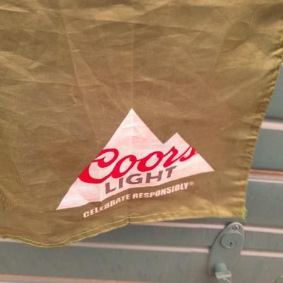 Two flags, BUCKS and Station Casino flag