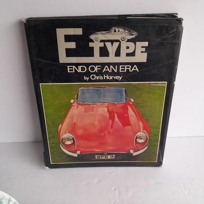 Two hardback CAR books, E Type end of an Era and Great American Convertibles