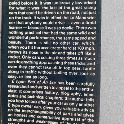 Two hardback CAR books, E Type end of an Era and Great American Convertibles