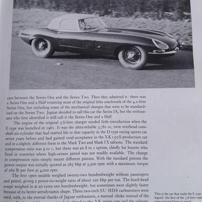 Two hardback CAR books, E Type end of an Era and Great American Convertibles