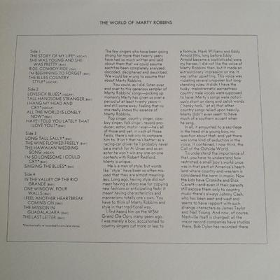 Three Marty Robins Vinyl LP 12" Record Albums in great condition!