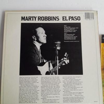 Three Marty Robins Vinyl LP 12" Record Albums in great condition!