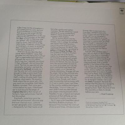 Three Marty Robins Vinyl LP 12" Record Albums in great condition!