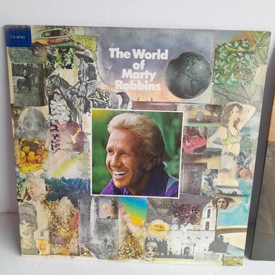 Three Marty Robins Vinyl LP 12" Record Albums in great condition!
