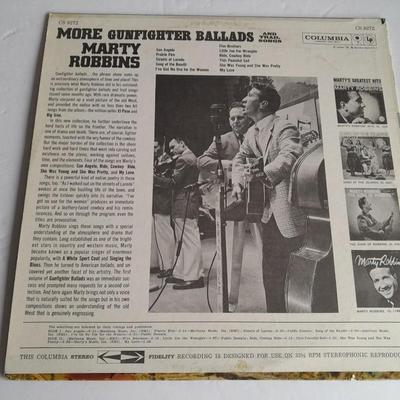 Three Marty Robins Vinyl LP 12" Record Albums in great condition!
