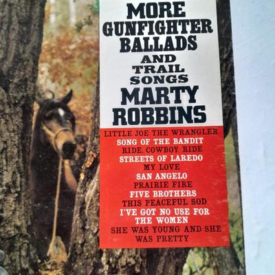 Three Marty Robins Vinyl LP 12" Record Albums in great condition!